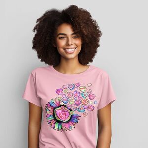 Flowing Valentines Tee in Sizes XS through 4X